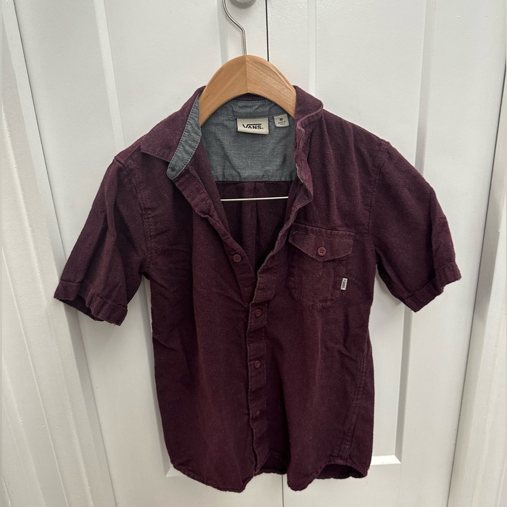 Vans button down boys shirt.